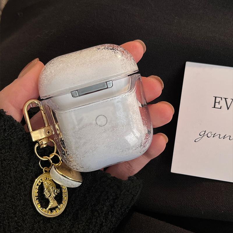 Minimalist Liquid Sand Design AirPods Case