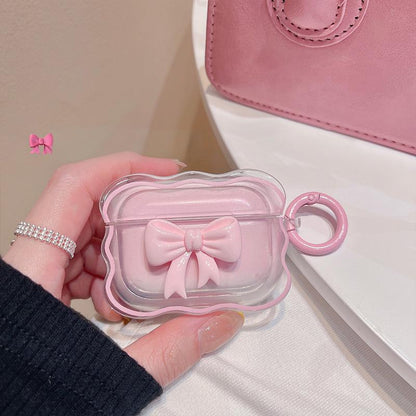 Cute Pink Bow AirPods Case