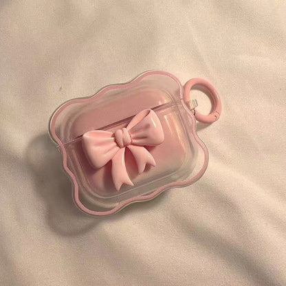 Cute Pink Bow AirPods Case