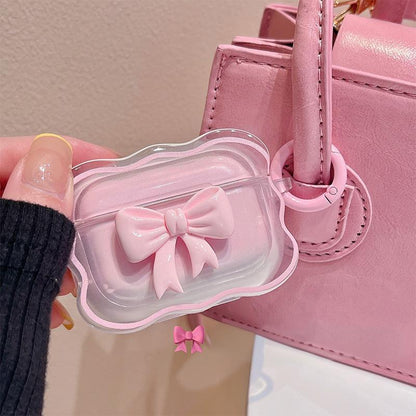 Cute Pink Bow AirPods Case