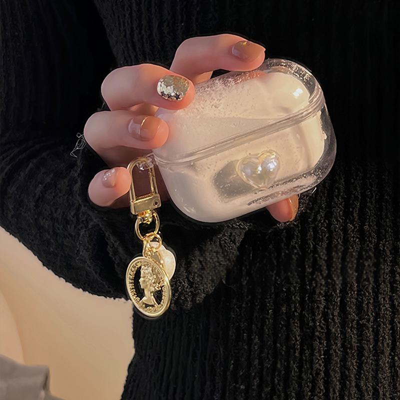 Minimalist Liquid Sand Design AirPods Case