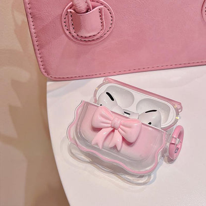 Cute Pink Bow AirPods Case