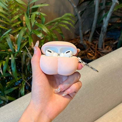 Funny Peach AirPods 4 Case