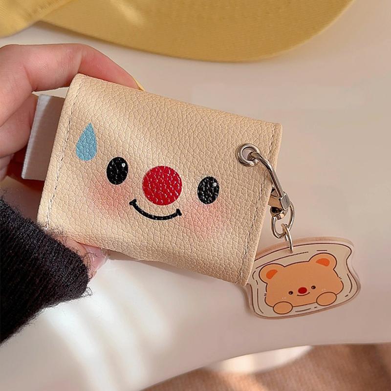 Creamy Cute Leather AirPods Case with Adorable Charm