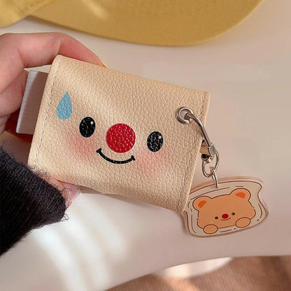 Creamy Cute Leather AirPods Case with Adorable Charm