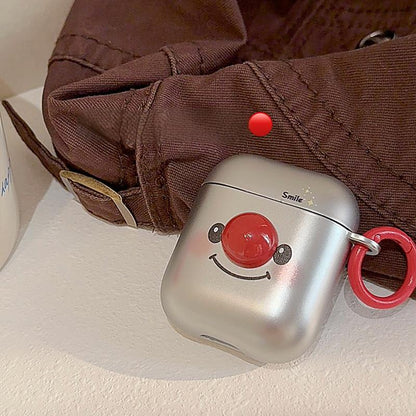 Silver Metallic Clown AirPods Case