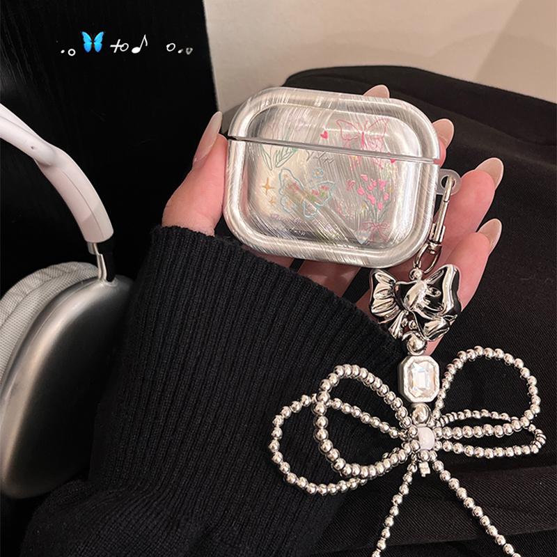 Electroplated Colorful Butterfly Design AirPods Case