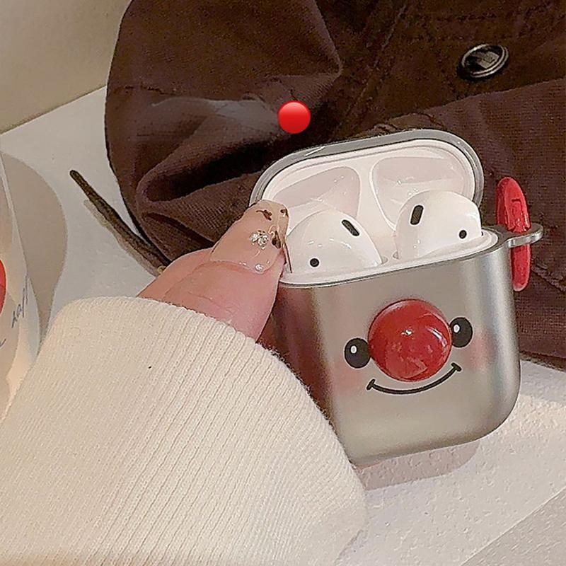 Silver Metallic Clown AirPods Case